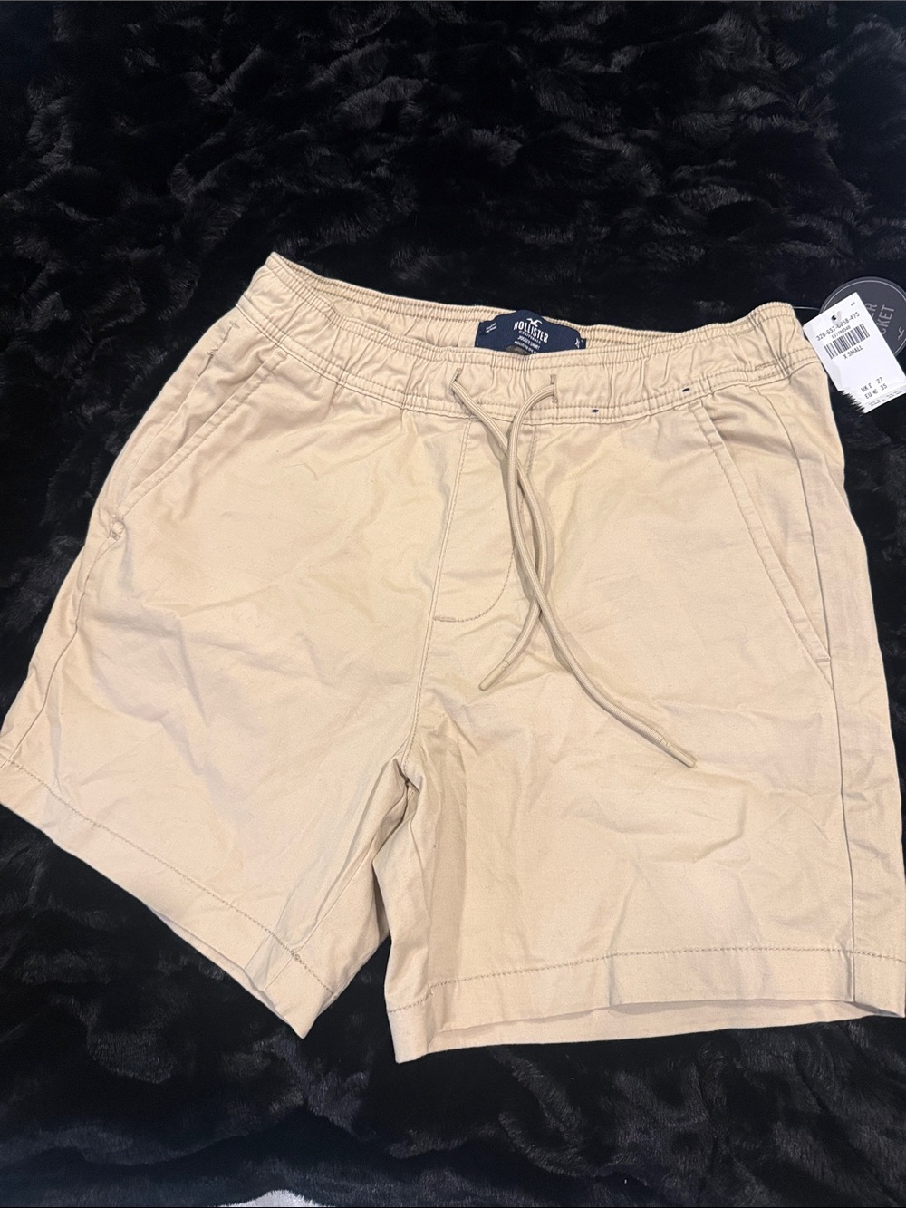 NWT Hollister Beige Drawstring Hybrid Shorts